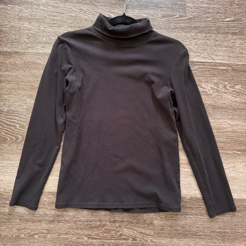 Uniqlo Black Long Sleeve Turtleneck Top